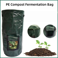Sac en plastique compostable pour déchets, réutilisable, haute qualité, pour jardin, cour, poubelle, bac à compost, couvert, en tissu Oxford
