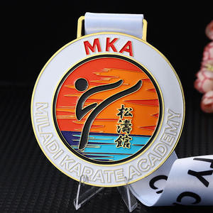 Medalla <span class=keywords><strong>de</strong></span> EE. UU. Diseño personalizado Relieve 2d 3D Logo Medallas <span class=keywords><strong>de</strong></span> oro Karate Esmalte <span class=keywords><strong>de</strong></span> doble cara Medalla <span class=keywords><strong>de</strong></span> aleación <span class=keywords><strong>de</strong></span> zinc para la <span class=keywords><strong>Academia</strong></span> - Product Image 2