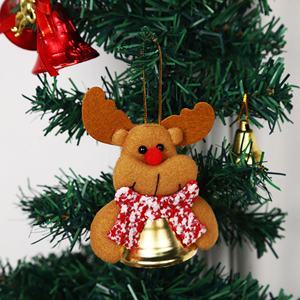 Adornos Navideños de Dibujos Animados, Adornos de Papá Noel y Renos, Adornos Colgantes para Árbol de Navidad, Adornos de Campanas - Product Image 3