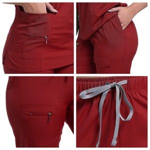 Women's Nurse Scrub Suit Split Set Moisture Wicking Breathable Work Clothes Hospital Uniforms - Product Image 4