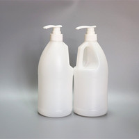 Bouteille en plastique blanche de 1 gallon, bidon en HDPE, conteneur de 1,5 L