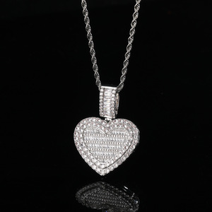 Venta Directa de Colgantes de Cobre con Circonita Cúbica en Forma de Corazón, Chapados en Oro de 14k - Product Image 2
