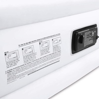 Matelas pneumatique de luxe pliable en PVC/TPU, lit simple moderne avec couleur personnalisable pour la maison, le camping, les voyages et l'extérieur