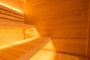 Sauna de Vapor de Madera Refinada, 2520 mm, para Uso en Exteriores, para Hoteles y Centros de Bienestar - Product Image 6