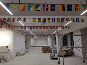 Banderas de poliéster del <span class=keywords><strong>Campeonato</strong></span> de Fútbol y la Copa de Fútbol en stock |   Guirnalda de Banderines <span class=keywords><strong>para</strong></span> Decoración de Bares, Bandera Colgante - Product Image 6