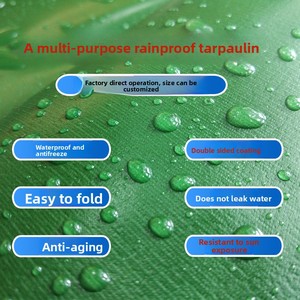 Bâche imperméable en PVC épaissie, toile <span class=keywords><strong>de</strong></span> protection contre la pluie, tissu anti-âge - Product Image 3