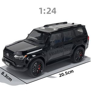 Modèle de voiture en alliage moulé sous pression XLG 1:24 GX550 avec son et lumière, portes ouvrables, modèle en métal décoratif - Product Image 1