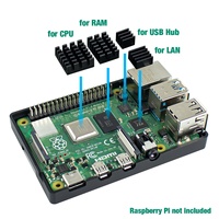 3.5 inç LCD dokunmatik ekran ili9480 320x3.5 SPI TFT "ahududu Pi 4B için ABS koruyucu kılıf kabuk ile ekran