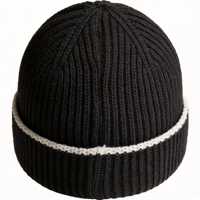 Bonnet d'hiver personnalisé noir de haute qualité avec logo OEM/ODM pour le voyage – Nouveauté