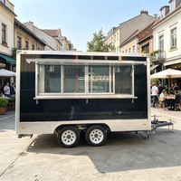 Remorque alimentaire remorquable pour camion de crème glacée, utilisation extérieure et agricole, en tôle galvanisée, certifiée CE, facile à utiliser