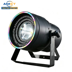 Nouvel arrivage : Projecteur LED COB Abyss 200W blanc chaud avec anneau LED et contrôleur DMX 512 pour DJ, bars, mariages et événements - Product Image 3