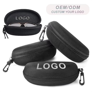 Promotional Oxford Cloth Zipper <b>Case</b> Custom Logo Personalized Portable Cycling <b>Glasses</b> Storage - Product Image 1
