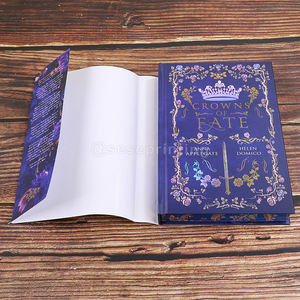 Impresión de Libros de Novelas de Fantasía con Tapa Dura Personalizada, Borde Pulverizado, Cubierta con Corona Morada y Estampado en Lámina, Edición Especial, Fabricante - Product Image 6
