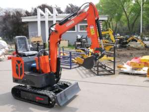 Mini pelle sur chenilles Lander de 1 tonne Machines de terrassement de construction à petite échelle Moteur <span class=keywords><strong>Kooper</strong></span> à haut rendement de 1 an - Product Image 5