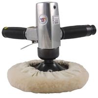 Portable à faible bruit 2000 tr/min 7 pouces taille de tampon Air pneumatique polisseuse verticale ponceuse meuleuse marbre polissage avec tampon de laine