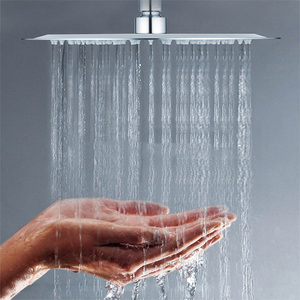 10-Inch Square Chrome Stainless Steel High Pressure and High Flow Ultra-Thin Design-Pressurized <strong>Shower</strong> Head - Product Image 5
