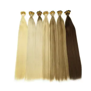 Free samples and no shedding I tip hair extensions best quality European human hair extensions