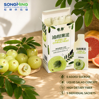 Gezonde detox drank op maat gemaakte vloeibare salade met Amla en Grapefruit voor dagelijkse voeding, 200ml zakje in doos