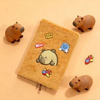 Carnet A5 créatif personnalisé en peluche avec motif Capybara de dessin animé, cadeau décoratif DIY pour étudiant