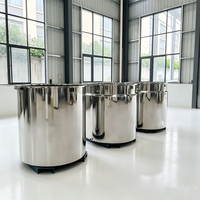 Cylindre de transfert de chaleur à isolation thermique pour huile, avec contrôle de température, en acier inoxydable, pour dispersion.