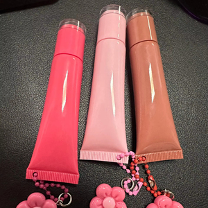 Vente en gros de tubes de <span class=keywords><strong>baume</strong></span> à lèvres compressibles de 15 ml, emballages en plastique souple, logo personnalisé, tube d'huile à lèvres, tube de gloss à lèvres, applicateur en plastique - Product Image 2