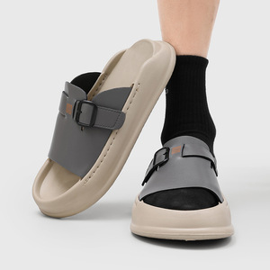 Nouvelles sandales à semelle épaisse pour hommes 2026 - Tongs d'été à bout ouvert et semelle épaisse pour la plage et les loisirs - Product Image 1