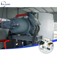 Máquina de Hielo en Escamas para Procesamiento de Pescado con Producción Automática de Hielo en Acero Inoxidable