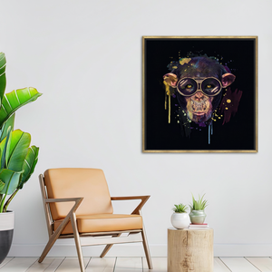 Printed <b>Canvas</b> Artwork: Modern Animal Decor - Elegant Wall Art,GOLD <b>FRAMED</b> <b>CANVAS</b> - Product Image 3