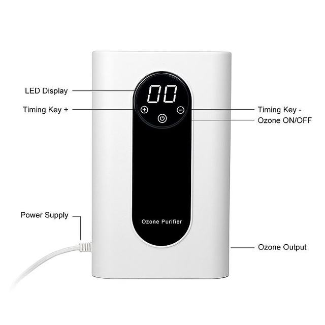 500mg/h Ozone Vegetable Disinfector Cleaner Vegetable Washing Machine Portable Wired Fruit Food Purifier Cleaner Machine