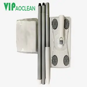 VIPaoclean 일회용 부직포 바닥 청소 먼지떨이 걸레 건조 및 습식 헤드 플랫 걸레