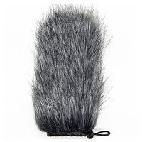 Filtre anti-vent en fourrure pour microphone d'interview, longueur 9-24 cm, housse anti-vent pour micro, pare-brise pour microphone