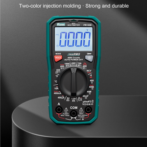 Multimètre numérique Fuzrr FR133E Series 4000 comptes 4 chiffres 10A 600V Ohm True RMS à sélection automatique ABS avec batterie 1.5V/19V - Product Image 3