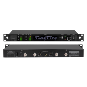 Micrófono Inalámbrico Dual XLR Profesional EIF True Diversity Karaoke con Ksm8 Metálico para Actuaciones en Escenario Modelo AD4D - Product Image 4