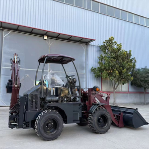 Livraison gratuite. Machinerie de nivellement de terrain approuvée par l'EPA, mini-chargeuse sur roues, chargeuse-pelleteuse. - Product Image 1