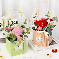 Nouveau tricoté tournesol Rose oeillet fini tricoté sac à main Bouquet saint valentin anniversaire Graduation cadeau