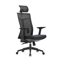 Chaise de bureau exécutive ergonomique au design moderne avec dossier en maille, accoudoirs réglables, pivotante et inclinable, de haute qualité pour la maison et le bureau
