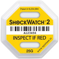 Autocollants d'indicateur d'alerte de dommages de transport 25G ShockWatcher2 étiquette originale avec autocollants de compagnon