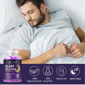 Gummies de mélatonine à marque privée OEM avec L-Théanine, supplément végétalien pour le sommeil, favorisant un cycle de sommeil sain et soulageant le stress - Product Image 4