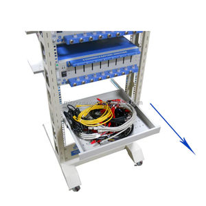 Estante móvil con cajón y 4 estantes para agrupación de analizadores de batería de 8 canales-Soporte de equipo de prueba de batería de laboratorio de - Product Image 3