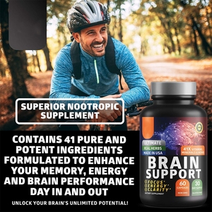 100% bổ sung hữu cơ giúp não bộ nhớ tùy chỉnh nhãn viên nang cho não - Product Image 2