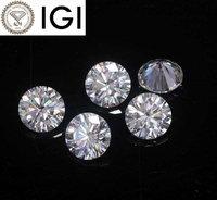 Toptan 5mm 0.5ct VVS1 Beyaz DEF/GH Laboratuvarda Yetiştirilmiş Yuvarlak Brilyant Kesim Gevşek Taşlar