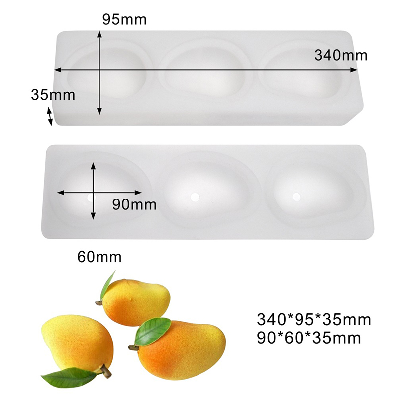 White 3 cavities Mango