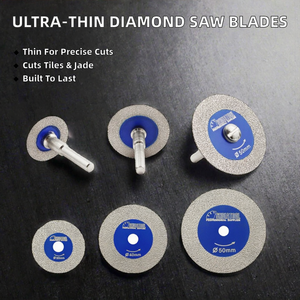 Lames de <span class=keywords><strong>scie</strong></span> diamantées rondes ultra-minces de 40/<span class=keywords><strong>50</strong></span>/60 mm de diamètre pour la gravure et la découpe de carreaux et de jade en DIY - Product Image 2