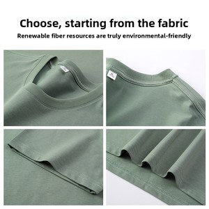 Camiseta Deportiva de Cuello Redondo para Hombre, 210 g/m², <span class=keywords><strong>DuPont</strong></span> Sorona, Corte Holgado, Secado Rápido, Resistente a las Arrugas, Transpirable, Manga Corta - Product Image 4