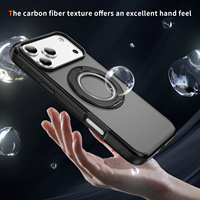 Usine IDEAL 360 °   Coque de téléphone magnétique rotative avec support, finition mate, anti-traces de doigts pour iPhone 18 17 16 15 14 13 12 ProMax