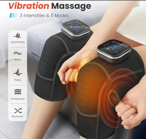 Amazon OEM nước nóng rung đầu gối massager với màn hình LCD hiển thị và có thể điều chỉnh nhiệt độ để giảm đau và cơ bắp thư giãn - Product Image 2