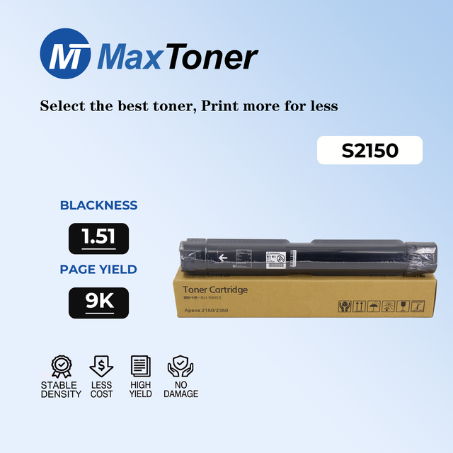 MaxToner S2150 OEM Quality Toner Cartridge CT203553 Compatible for FujiFilm Apeos 2150N 2350NDA S2150 Copier Black Toner