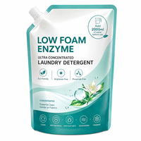 Liquide lessive concentré 200 ml, 8 fois plus puissant, élimination des odeurs, protection des couleurs, écologique, parfum floral jasmin, pour vêtements