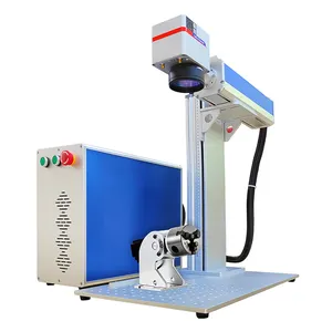 Portable Small Fiber Laser 20w 30w 50w 100w Max Raycus JPT CNC Desktop Color Fiber Laser Marking Machine Price For Metal Sale