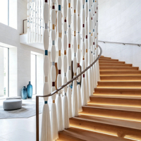 Système de cloisonnement mobile en coton, cloison décorative pour hall d'hôtel, fabriqué par le fabricant